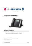 Telefone IP IP-8815 Guia do Usu&aacute;rio