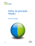 Instalando o Editor de Gravação WebEx