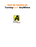 Guia do Usuário do TurningPoint® AnyWhere