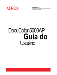 DocuColor 5000AP Guia do Usuário