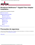 Instalação do hardware: Guia do usuário do Broadcom Gigabit