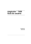 magicolor 7450 Guia do usuário