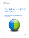 Guia do Usuário do WebEx Meeting Center