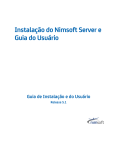 Guia de Instalação e do Usuário do Instalação do Nimsoft Server e