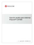 Guia do usuário para sistemas Polycom® CX7000, version 1.0.2