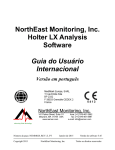 NorthEast Monitoring, Inc. Holter LX Analysis Software Guia do