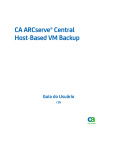 Guia do Usuário do CA ARCserve Central Host