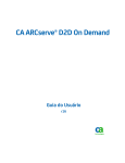 Guia do Usuário do CA ARCserve D2D On
