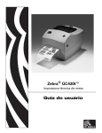 GC420t Guia do usu&aacute;rio (pt) - Zebra Technologies Corporation