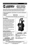 Electric Pressure Washer with Dual Detergent Tanks