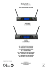 UHF MICROPHONE SYSTEM UHF10A/B 1x CHANNEL UHF20 2x