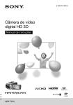 Câmera de vídeo digital HD 3D