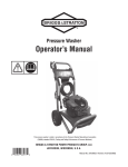 Operator`s Manual - Ppe- pressure - washer