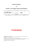 Manual de Utilizador do Receptor TTR500 Digital