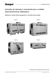 Instruções de operação e manutenção para a unidade