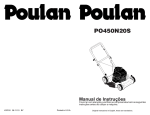 Manual do cortador de grama Poulan PO450N20S