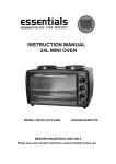 instruction manual 24l mini oven