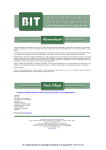 BIT &ndash; Boletim Informativo de Tecnovigil&acirc;ncia, Bras&iacute;lia-DF