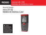 micro LM-100 Medidor de Distância a Laser