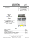 fritadeira elétrica frymaster biph14/mph14 manual do operador índice