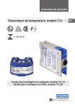 Transmissor de temperatura, modelo T12