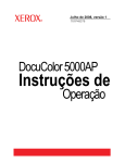 DocuColor 5000AP Instruções de Operação