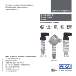 Instru&ccedil;&otilde;es de opera&ccedil;&atilde;o IS-20-S, IS-21-S IS-20-F, IS-21-F IS-20