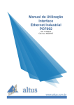 Manual de Utilização Interface Ethernet Industrial PO7092