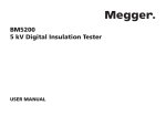 BM5200 5 kV Digital Insulation Tester