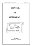 MANUAL DE OPERAÇÃO