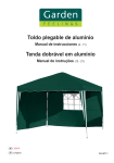 Toldo plegable de aluminio Tenda dobrável em