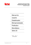 Manual do Usuário Estabilizador Microprocessado