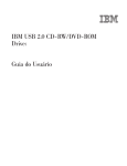 IBM USB 2.0 CD-RW/DVD-ROM Drive: Guia do Usu&aacute;rio