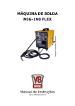 máquina de solda mig-190 flex