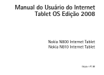 Manual do Usuário do Internet Tablet OS Edição 2008