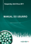 Kaspersky Anti-Virus 2011 MANUAL DO USUÁRIO