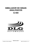 simulador de sinais analógicos g-400