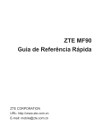 ZTE MF90 Guia de Referência Rápida