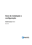Guia de instalação e configuração do NetIQ Sentinel 7.0.1