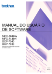 MANUAL DO USUÁRIO DE SOFTWARE