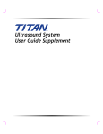 Ultrasound System User Guide Supplement