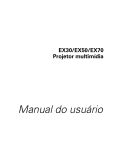 Manual do usuário EX30/EX50/EX70