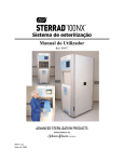 Sistema de esteriliza&ccedil;&atilde;o Manual do Utilizador