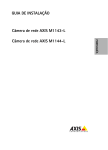 GUIA DE INSTALA&Ccedil;&Atilde;O C&acirc;mera de rede AXIS M1143