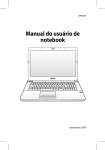 Manual do usuário de notebook