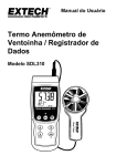 Termo Anemômetro de Ventoinha / Registrador de Dados