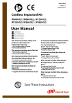User Manual, Cordless Impactool Kit, W040-KL1
