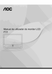 Manual de utilizador do monitor LCD