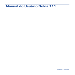 Manual do Usuário Nokia 111