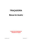TRA&Ccedil;ADORA Manual do Usu&aacute;rio